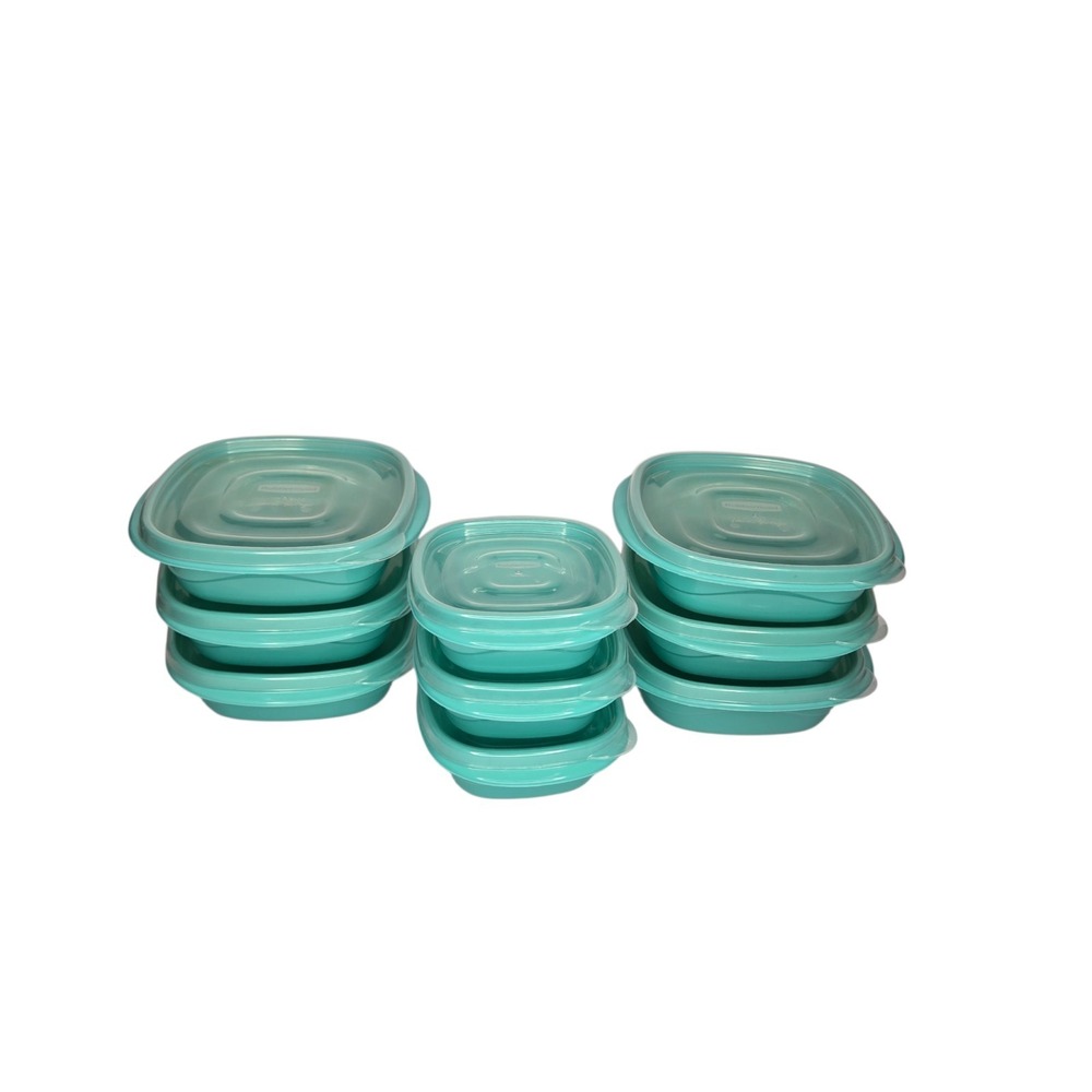 Rubbermaid TakeAlongs Food Storage Container Set 18 Pc Teal BPA Free w/ Lids USA - Picture 2 of 8